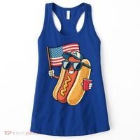 4th Of July Hotdog Funny Patriotic Usa Women's Tank Top thumb 0