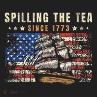 4th Of July Spilling The Tea Since 1773 Beanie thumb 2