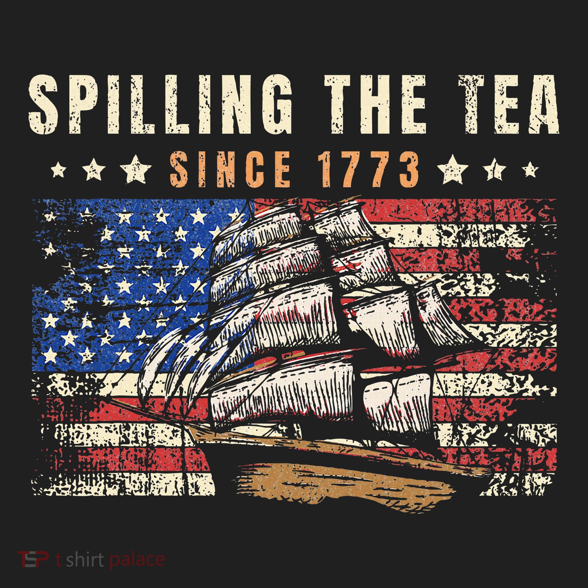 4th Of July Spilling The Tea Since 1773 Beanie