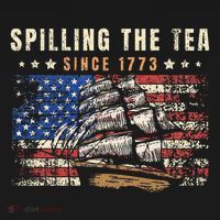 4th Of July Spilling The Tea Since 1773 Women's Hoodie thumb 2