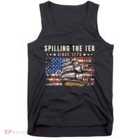4th Of July Spilling The Tea Since 1773 Tank Top thumb 0