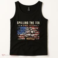 4th Of July Spilling The Tea Since 1773 Tank Top thumb 2