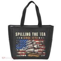 4th Of July Spilling The Tea Since 1773 Tote Bag thumb 0