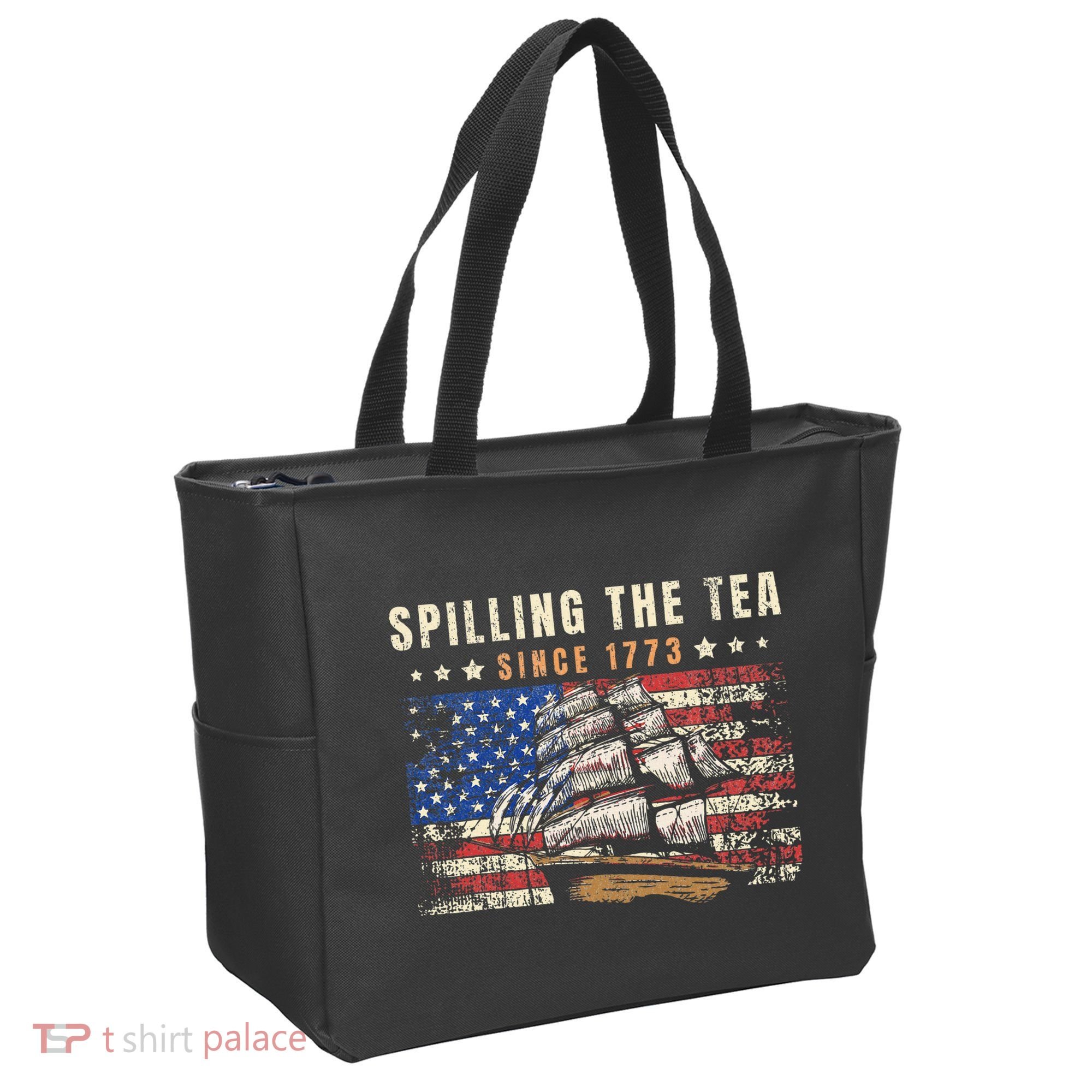 4th Of July Spilling The Tea Since 1773 Tote Bag