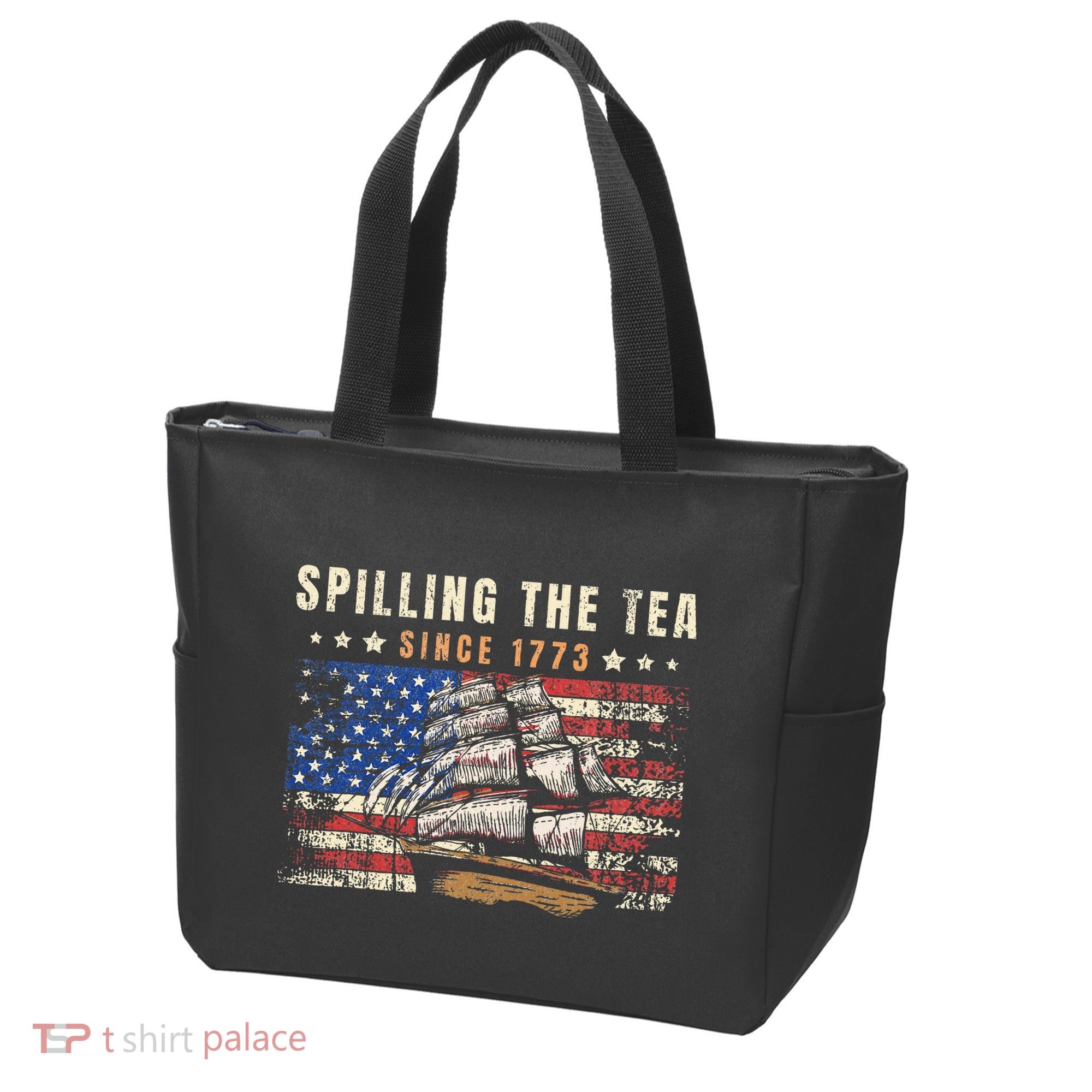 4th Of July Spilling The Tea Since 1773 Tote Bag