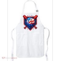 4th Of July Baseball  - USA Flag Ice Cream Drip  - Patriotic Summer Gift Apron thumb 0