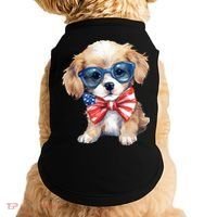 4th Of July Cute Dog Lover Doggie Tank thumb 0