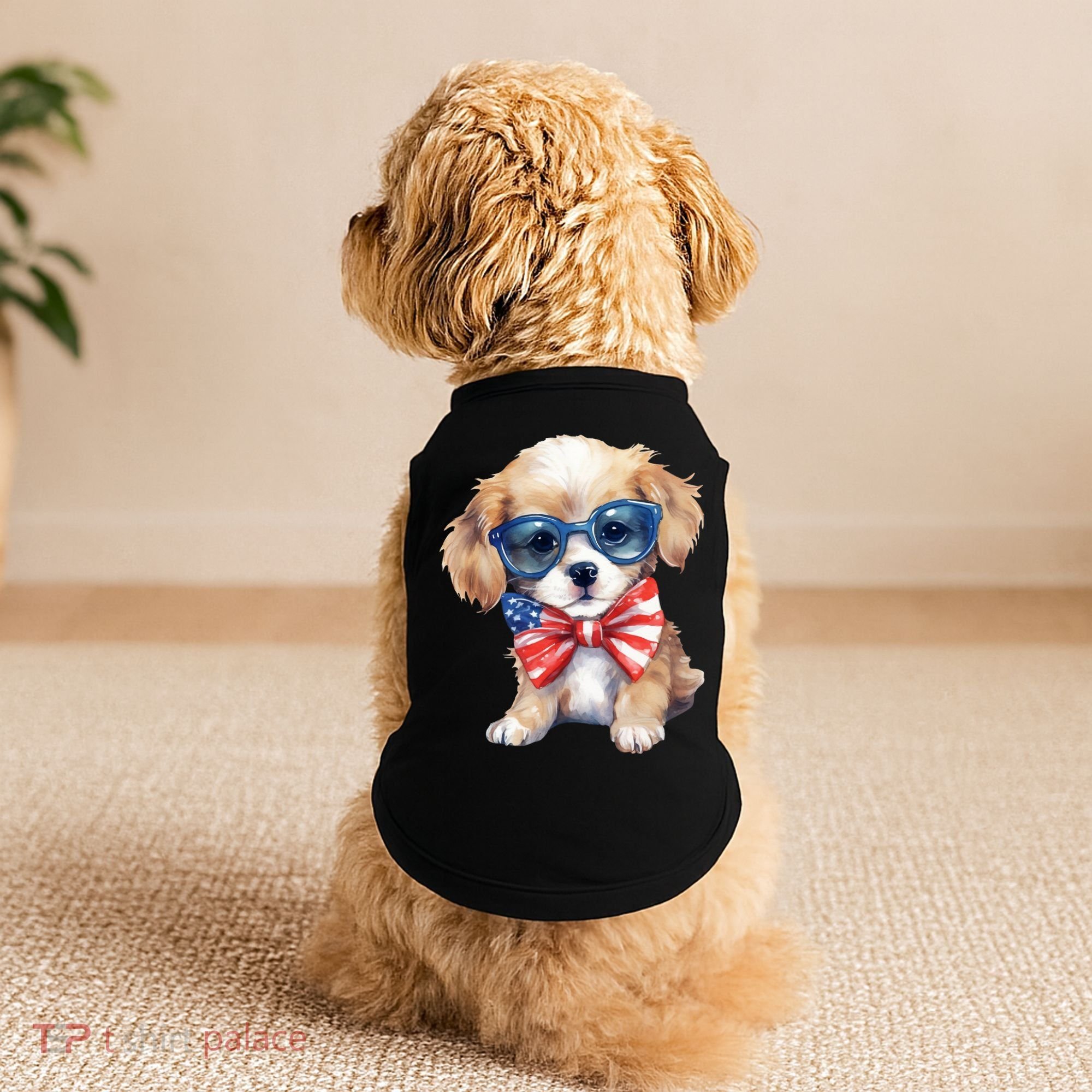 4th Of July Cute Dog Lover Doggie Tank