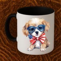 4th Of July Cute Dog Lover Coffee Mug thumb 2