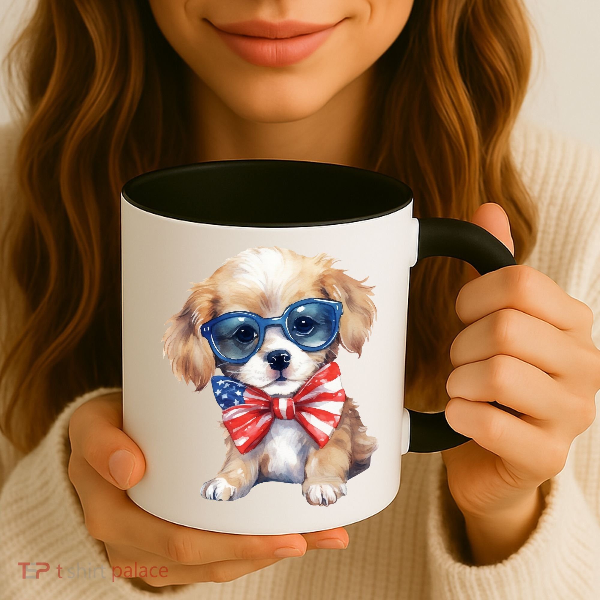 4th Of July Cute Dog Lover Coffee Mug
