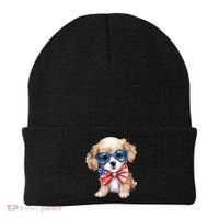 4th Of July Cute Dog Lover Beanie thumb 0