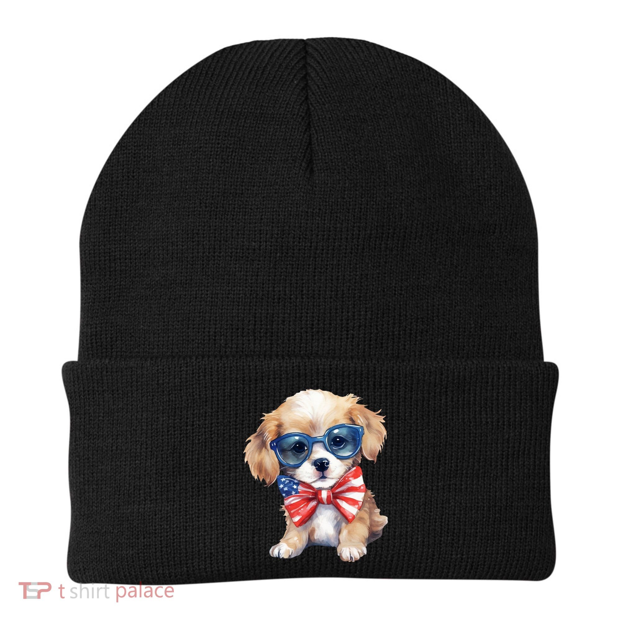 4th Of July Cute Dog Lover Beanie