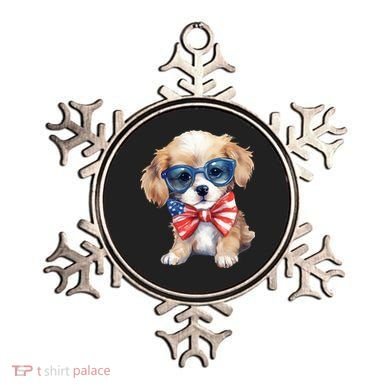 4th Of July Cute Dog Lover Ornament