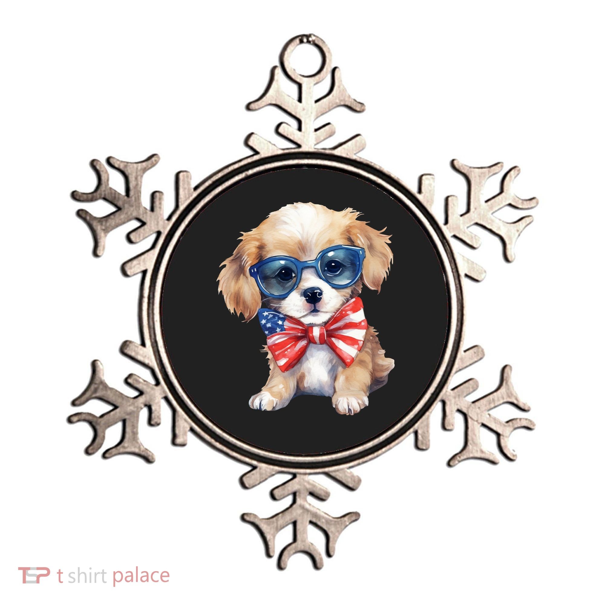 4th Of July Cute Dog Lover Ornament