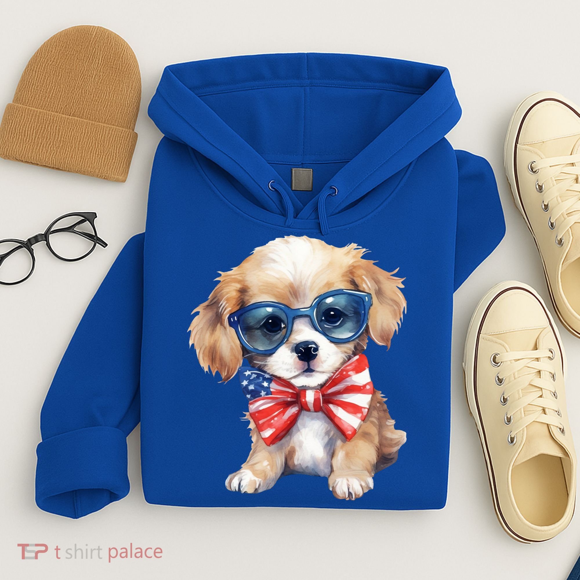 4th Of July Cute Dog Lover Hoodie