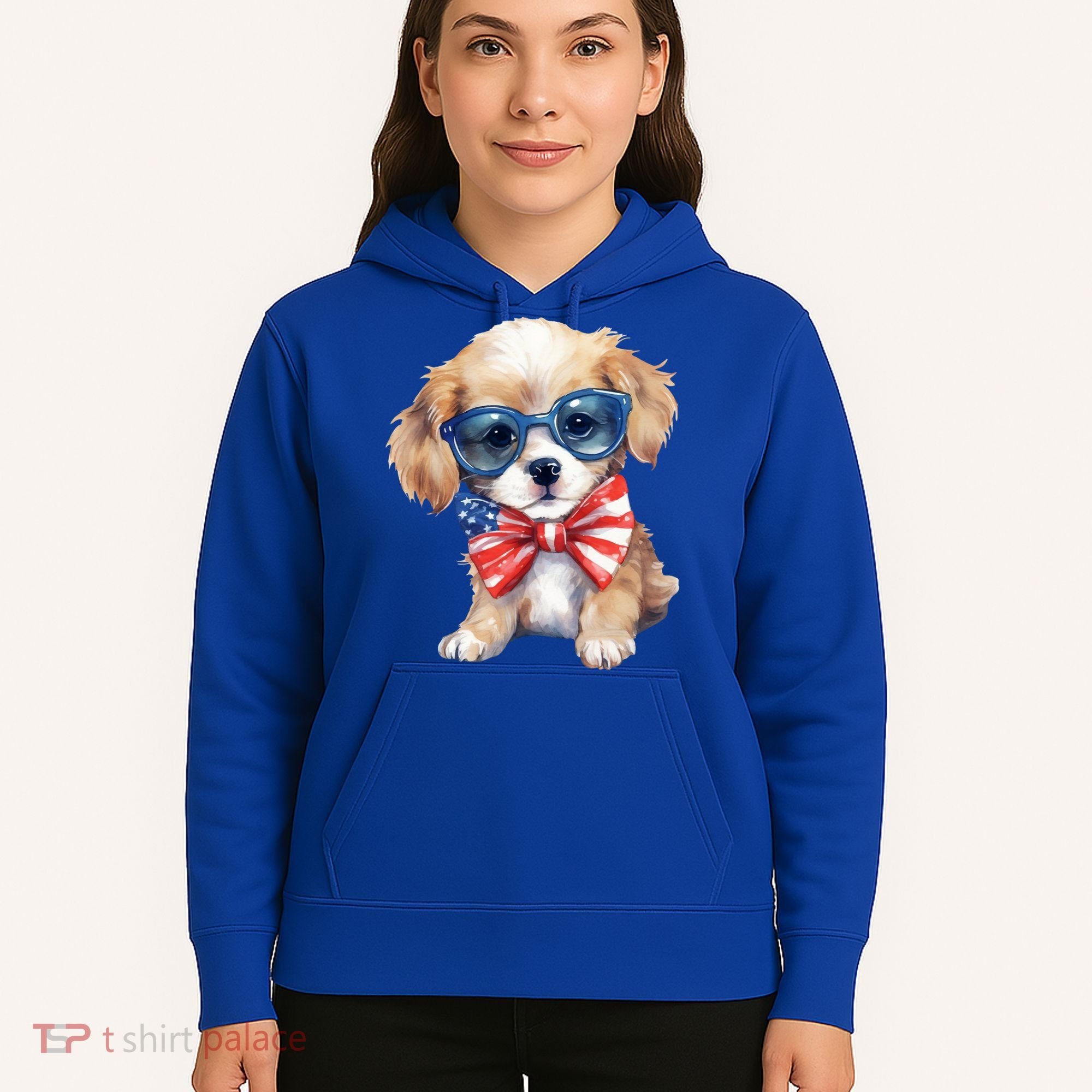 4th Of July Cute Dog Lover Hoodie