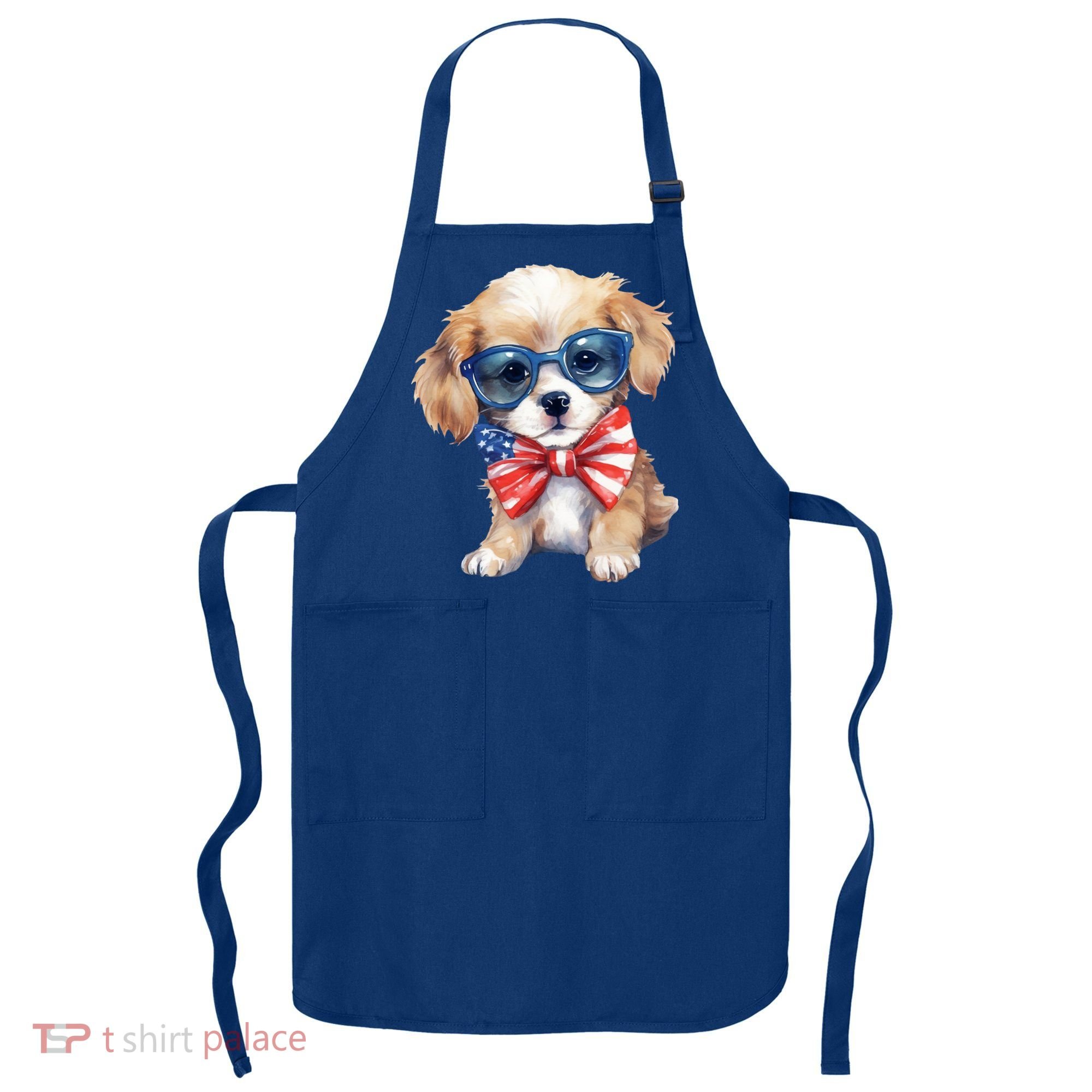 4th Of July Cute Dog Lover Apron