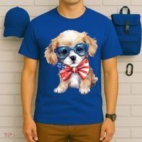 4th Of July Cute Dog Lover T-Shirt thumb 6