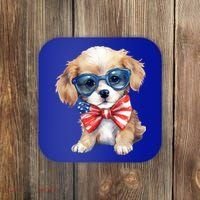 4th Of July Cute Dog Lover Coaster thumb 0