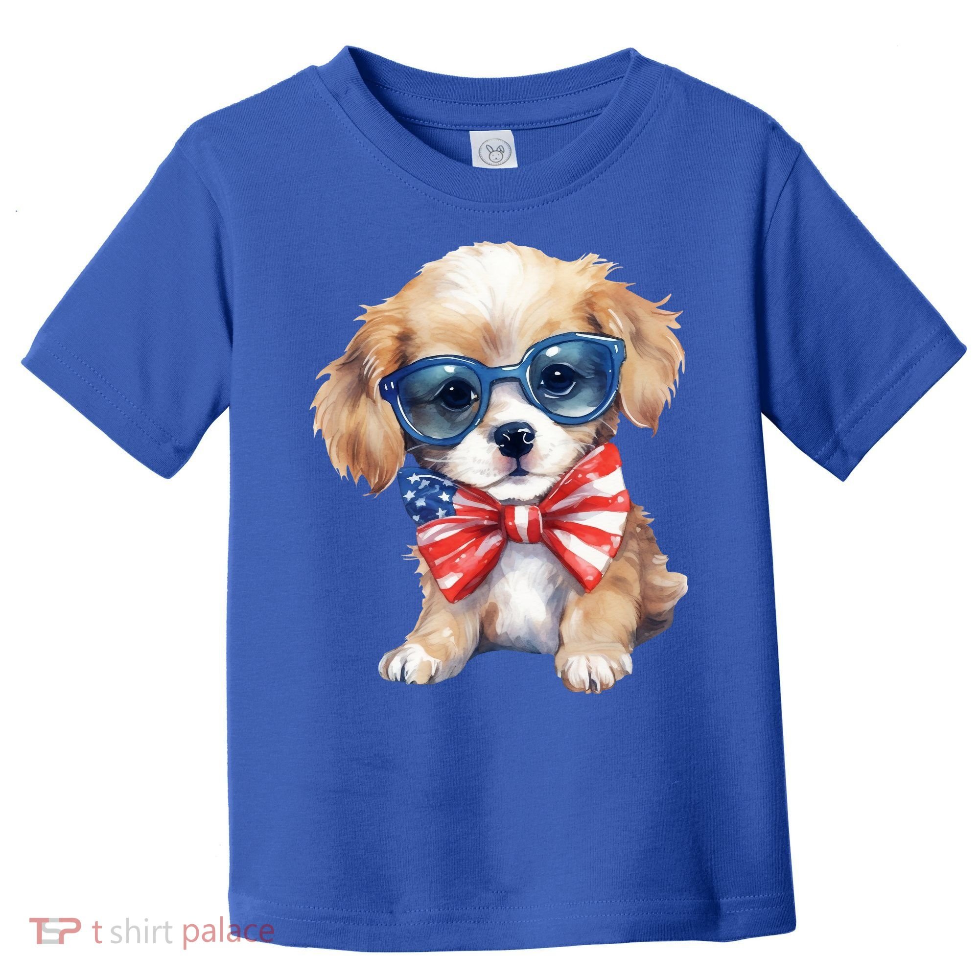 4th Of July Cute Dog Lover Toddler T-Shirt