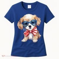 4th Of July Cute Dog Lover Women's T-Shirt thumb 0