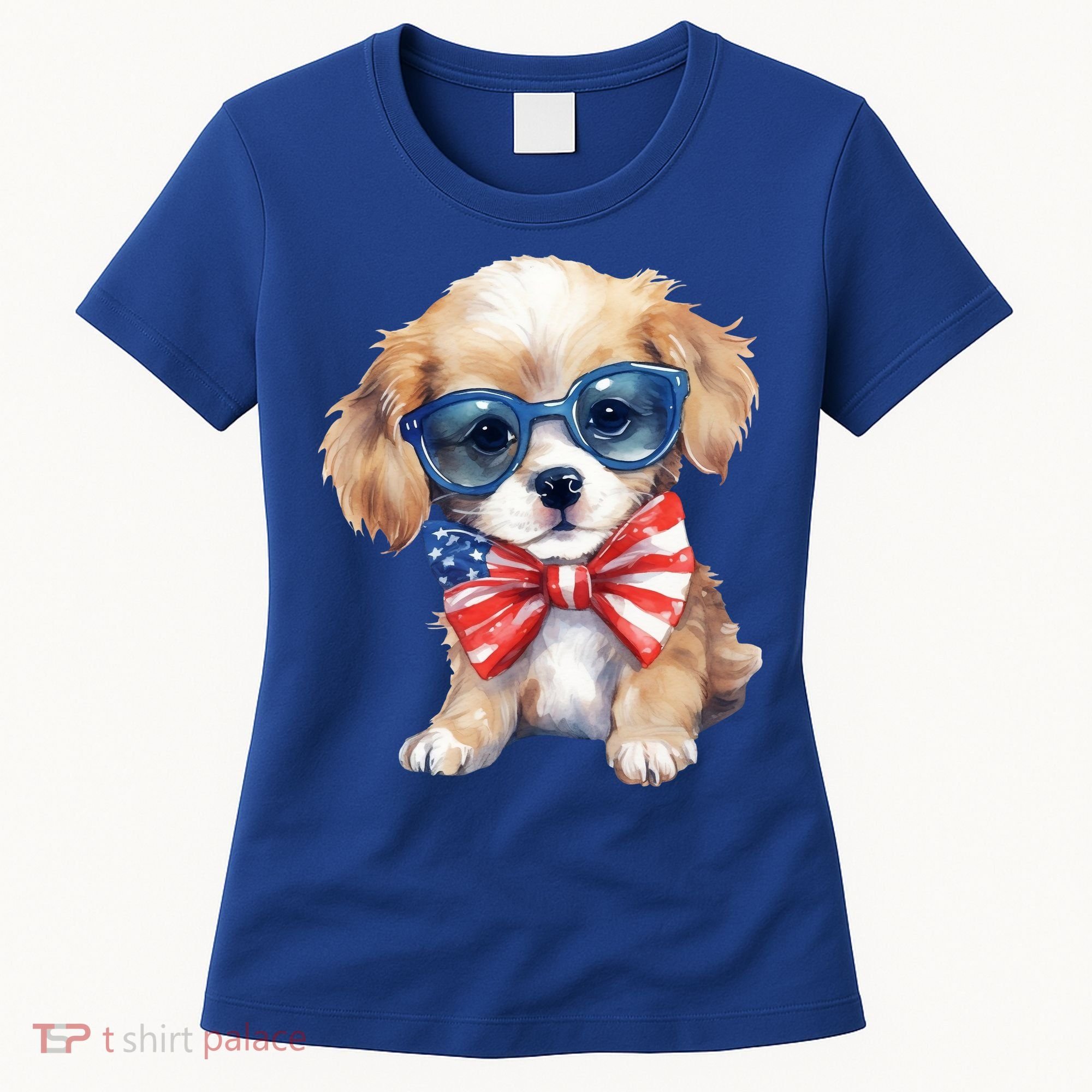 4th Of July Cute Dog Lover Women's T-Shirt