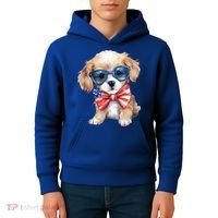 4th Of July Cute Dog Lover Kids Hoodie thumb 4
