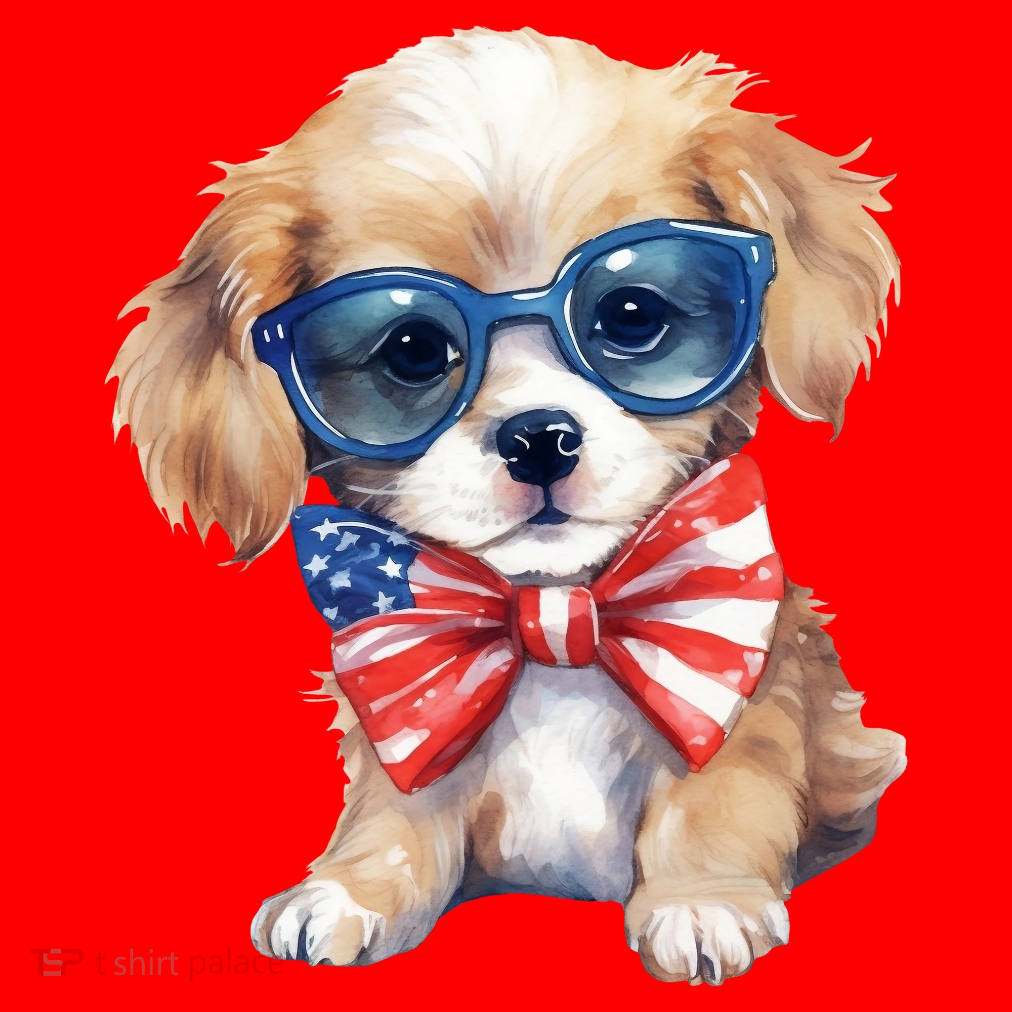 4th Of July Cute Dog Lover Santa Hat