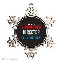 4th Of July Fireworks Director I Run You Run Ornament thumb 0