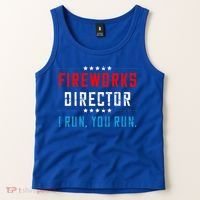 4th Of July Fireworks Director I Run You Run Tank Top thumb 2