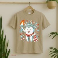 4th Of July Dentist Tooth Dental Patriotic Women T-Shirt thumb 2