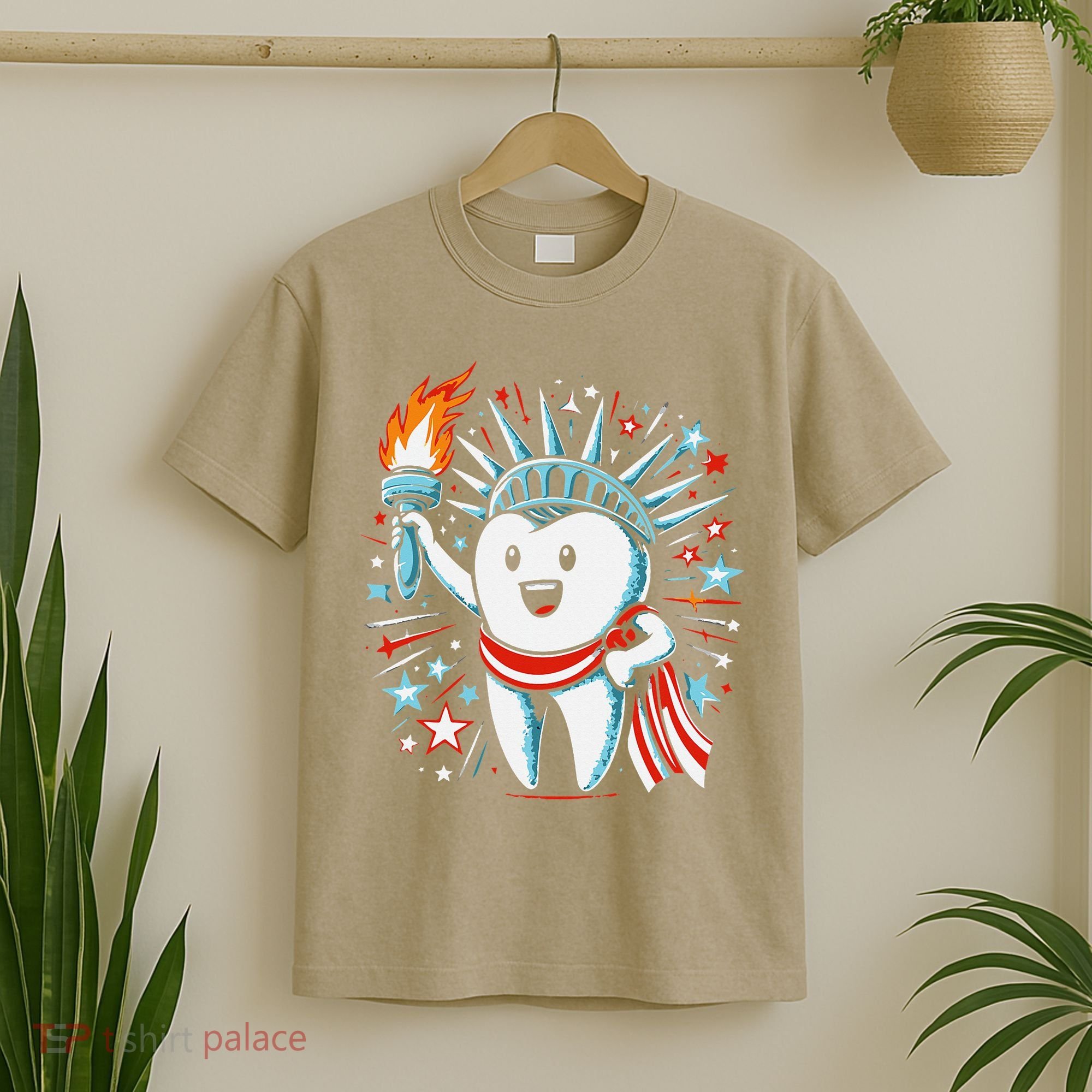 4th Of July Dentist Tooth Dental Patriotic Women T-Shirt