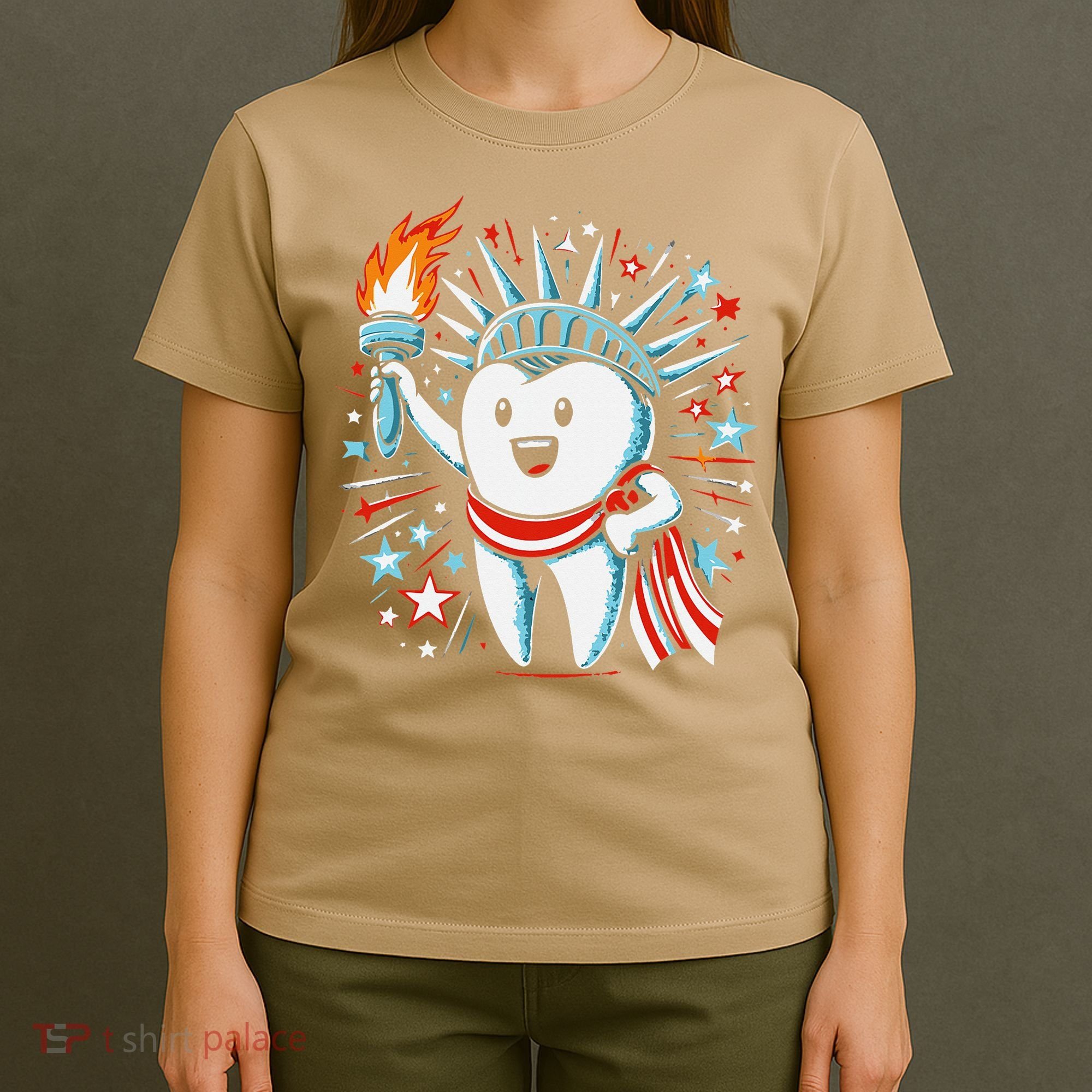 4th Of July Dentist Tooth Dental Patriotic Women T-Shirt