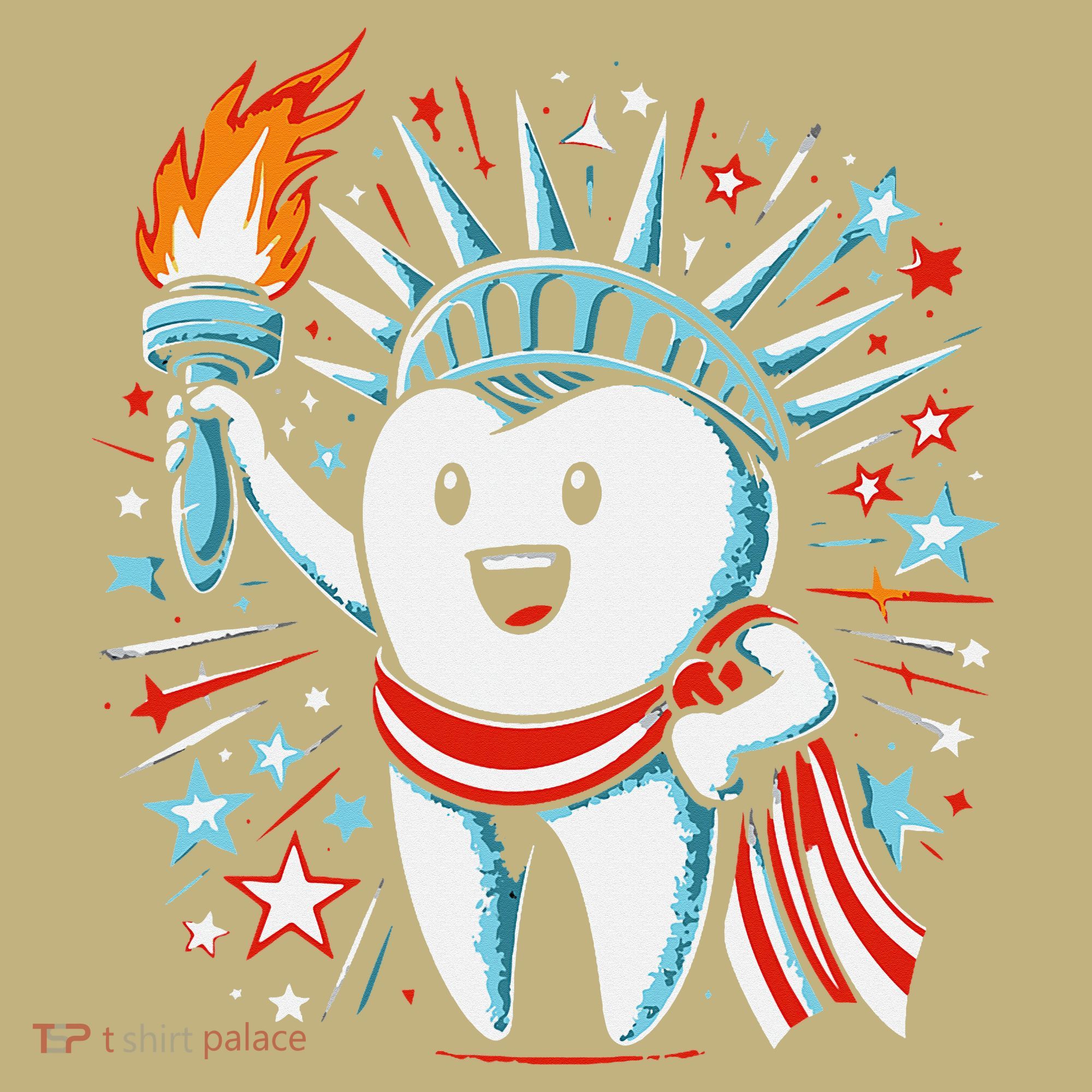 4th Of July Dentist Tooth Dental Patriotic Women T-Shirt