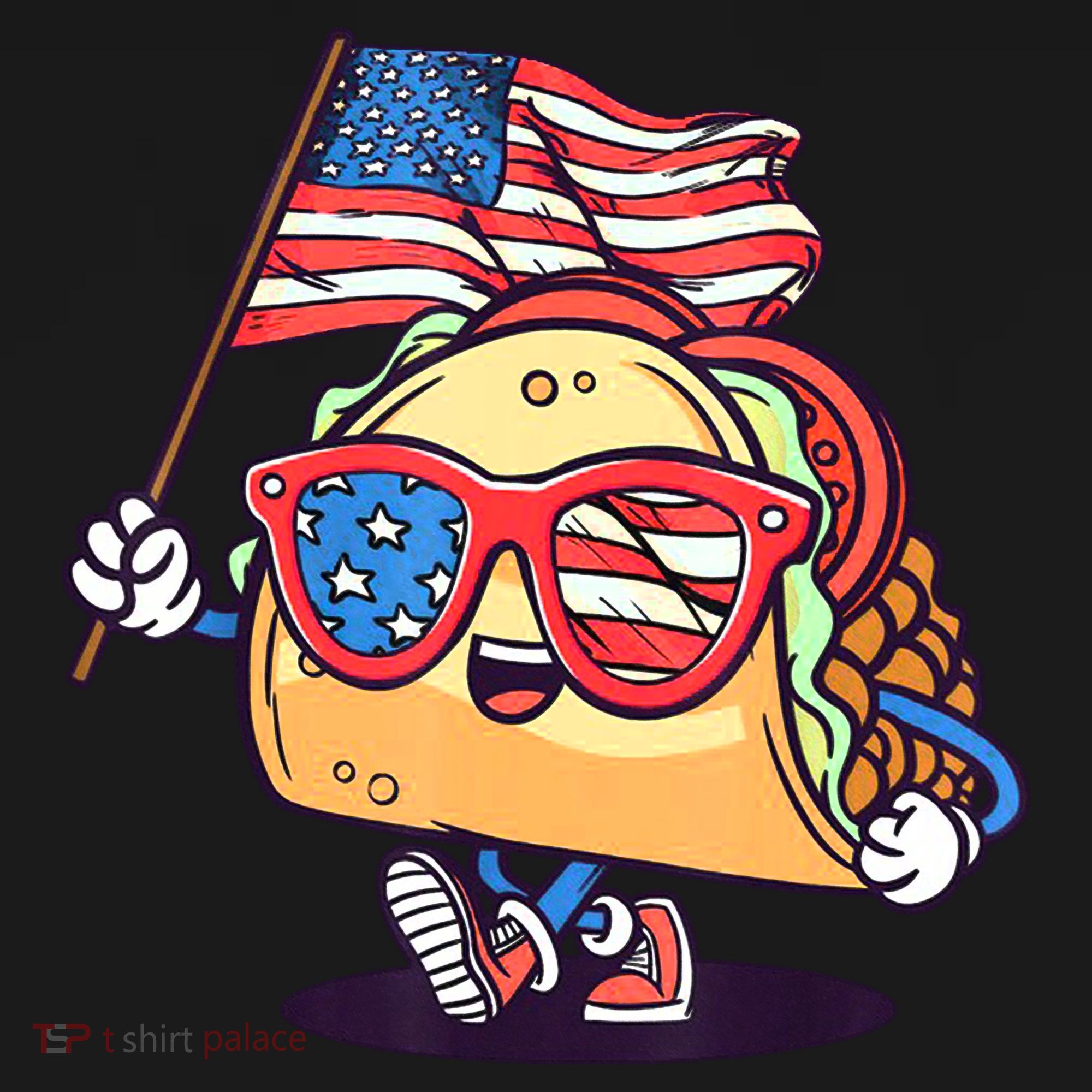 4th Of July Taco Patriotic Coaster