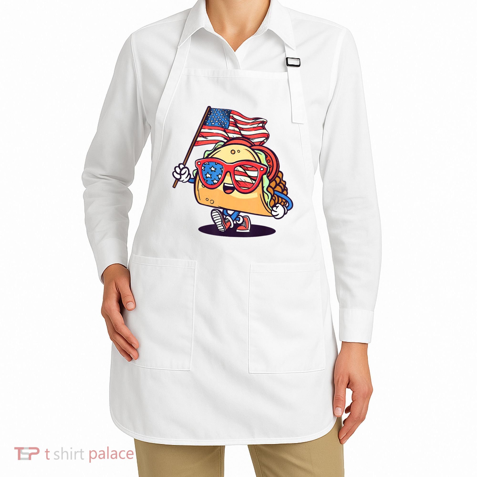 4th Of July Taco Patriotic Apron