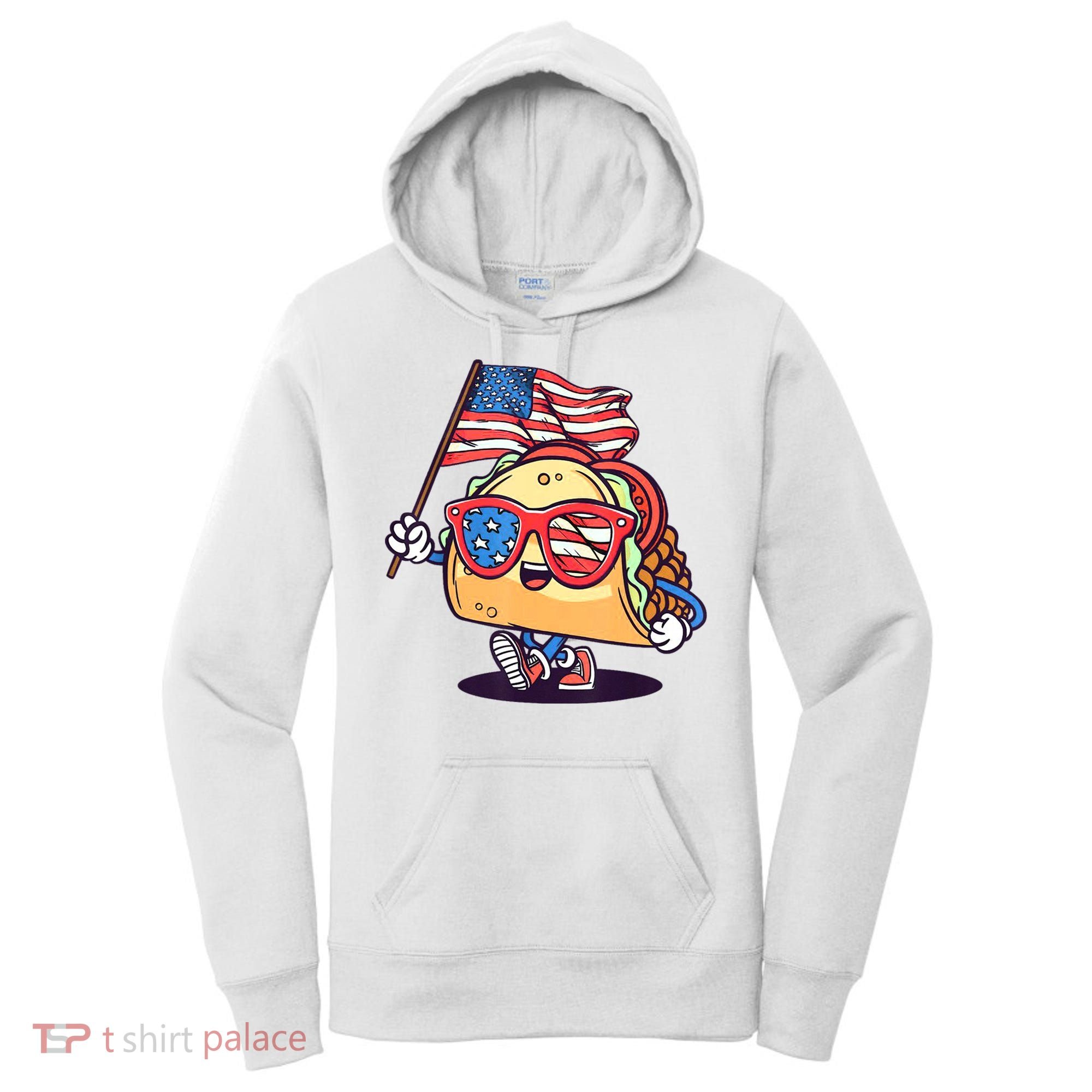 4th Of July Taco Patriotic Women's Hoodie
