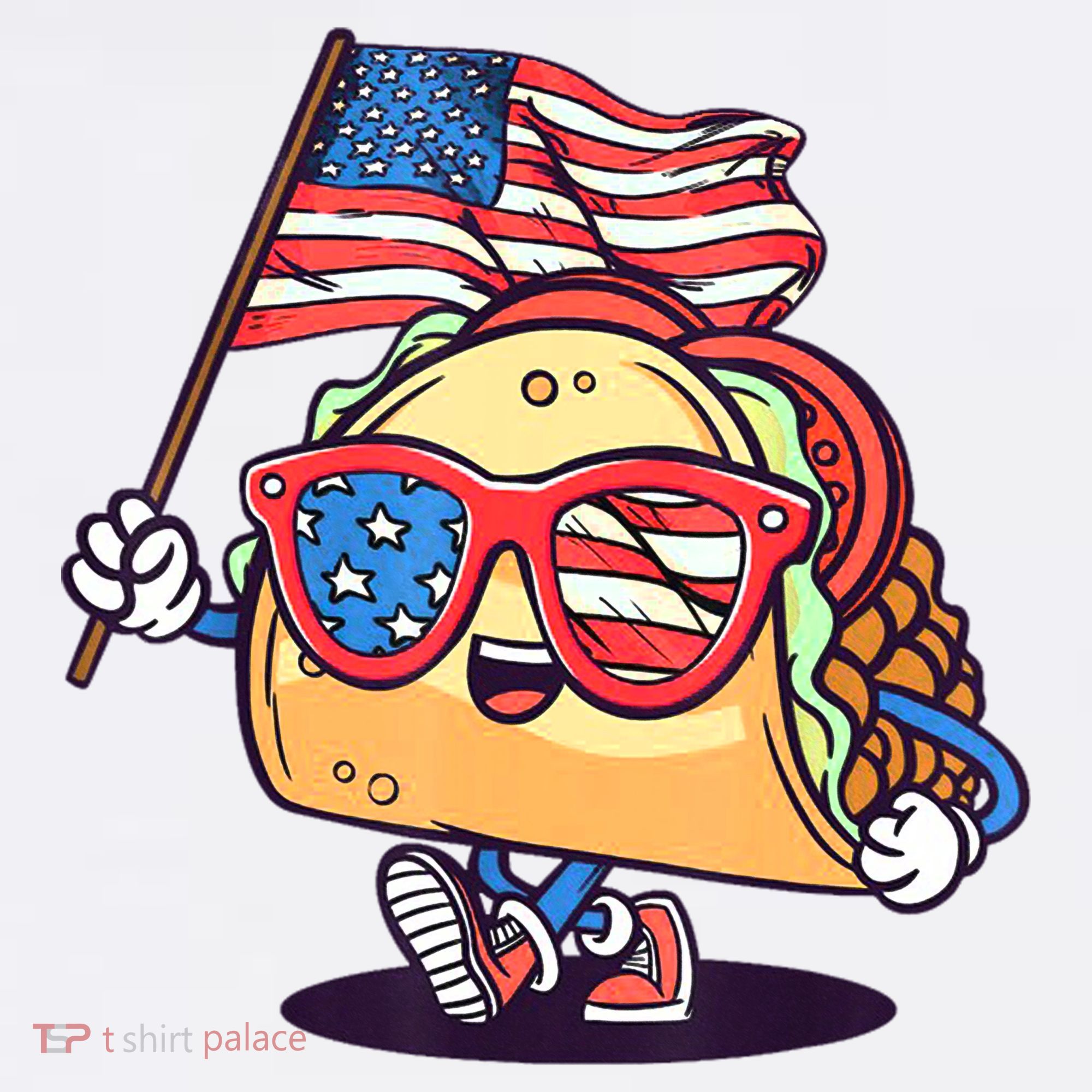 4th Of July Taco Patriotic Women's Hoodie