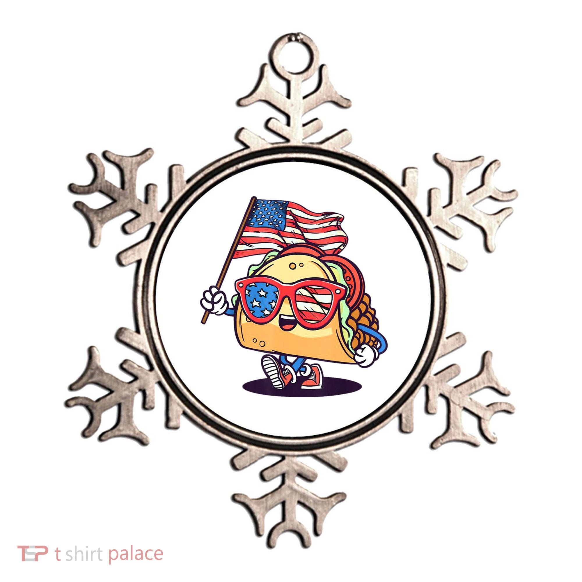 4th Of July Taco Patriotic Ornament