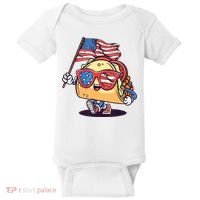 4th Of July Taco Patriotic Baby Bodysuit thumb 0