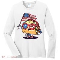 4th Of July Taco Patriotic Women's Long Sleeve Shirt thumb 0