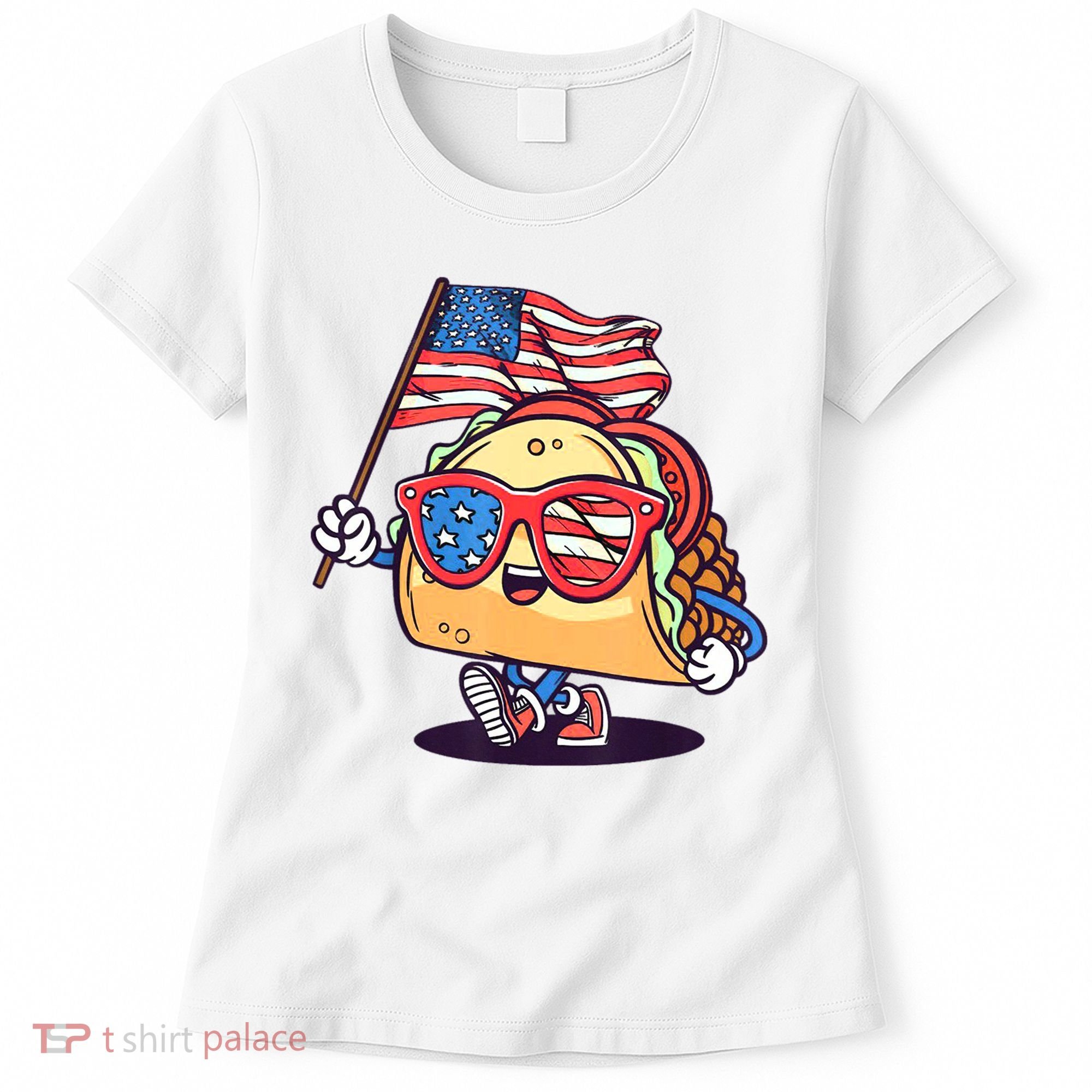 4th Of July Taco Patriotic Women's T-Shirt