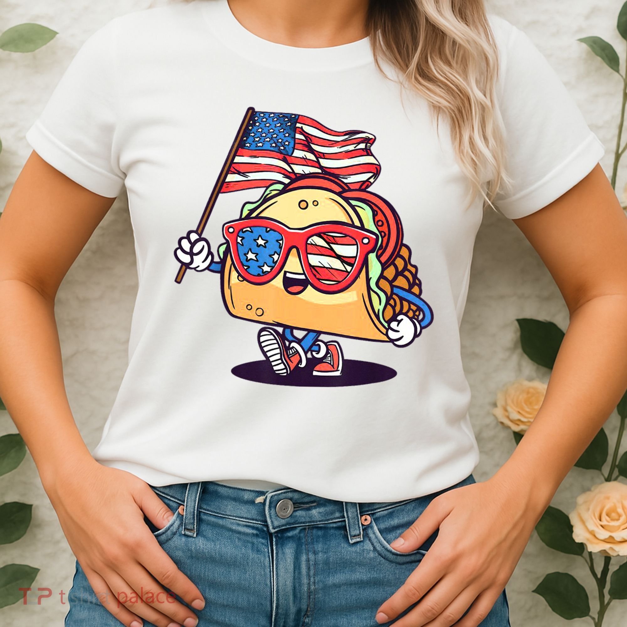 4th Of July Taco Patriotic Women's T-Shirt