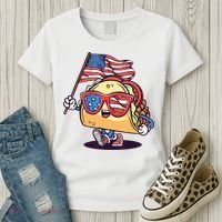 4th Of July Taco Patriotic Women's T-Shirt thumb 3