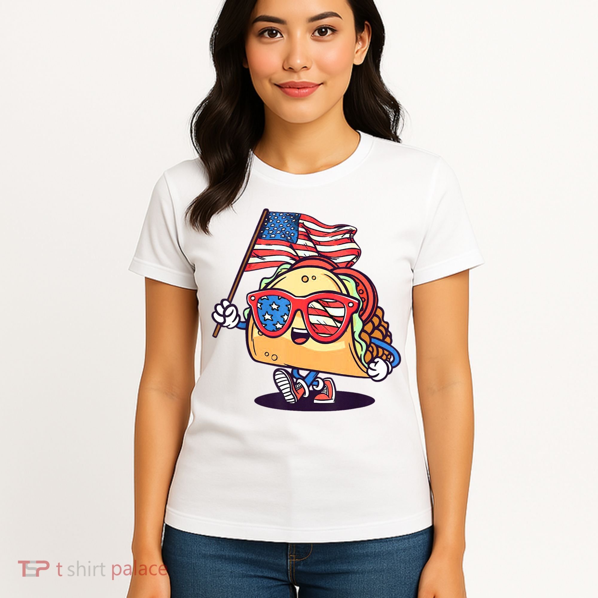 4th Of July Taco Patriotic Women's T-Shirt