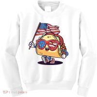 4th Of July Taco Patriotic Kids Sweatshirt thumb 0