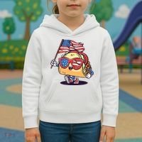 4th Of July Taco Patriotic Kids Hoodie thumb 3