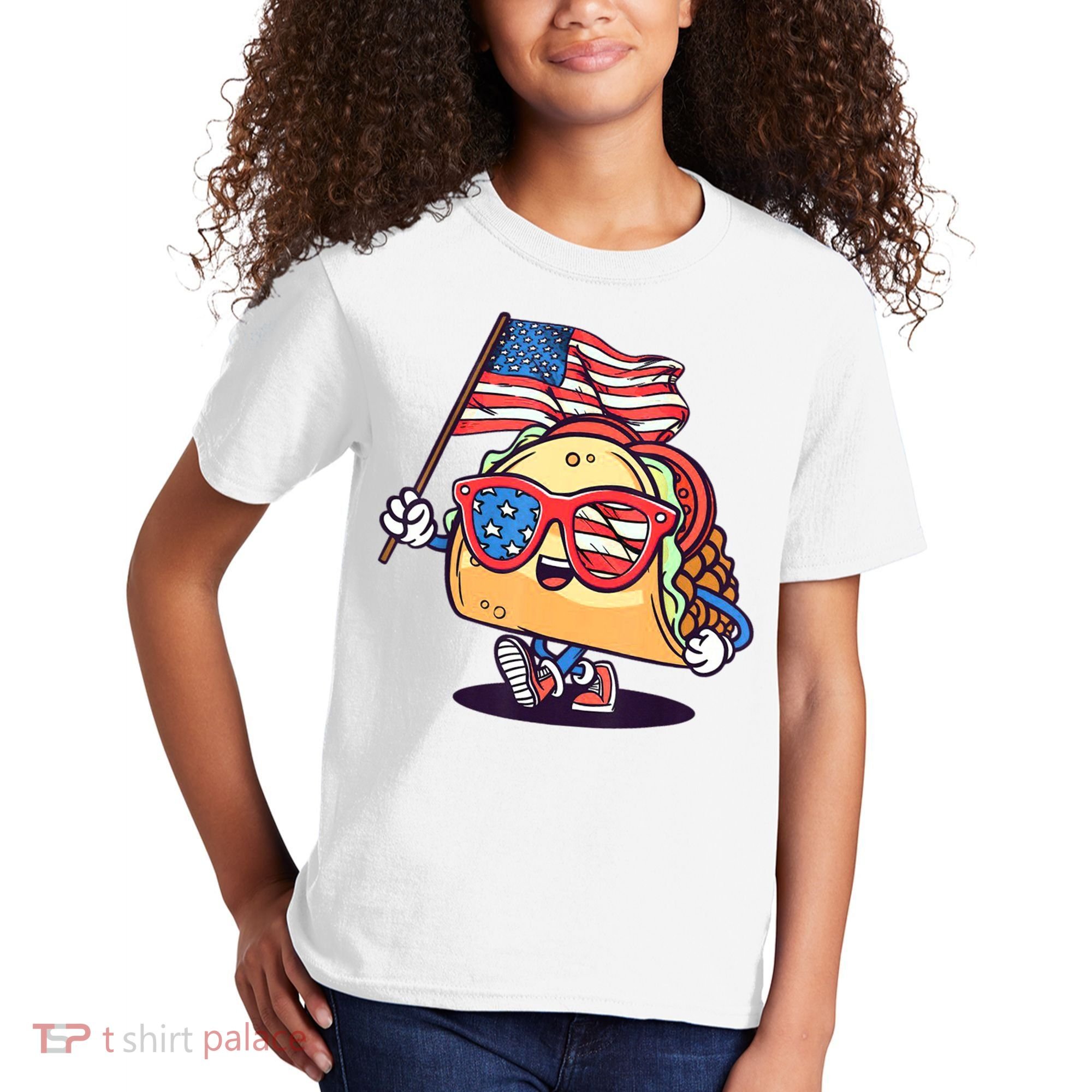 4th Of July Taco Patriotic Kids T-Shirt