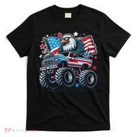4th Of July Patriotic American Flag Eagle Usa Red White Blue T-Shirt thumb 0
