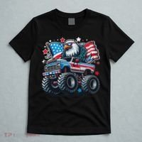 4th Of July Patriotic American Flag Eagle Usa Red White Blue T-Shirt thumb 5